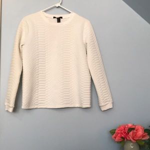 Alligator Textured Sweatshirt